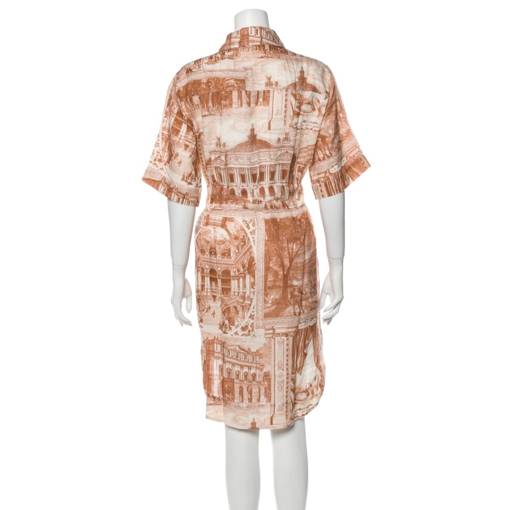 Acne Studio Linen Print Buttoned Shirt Dress M - Picture 9 of 16